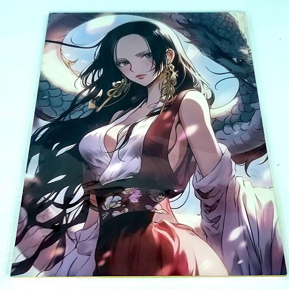 Boa Hancock Sunlight One Piece #049 Double-sided Art Size A4 8" x 11" Waifu Card